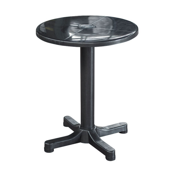 Mesa balcón Ø 60 cm. Antracita