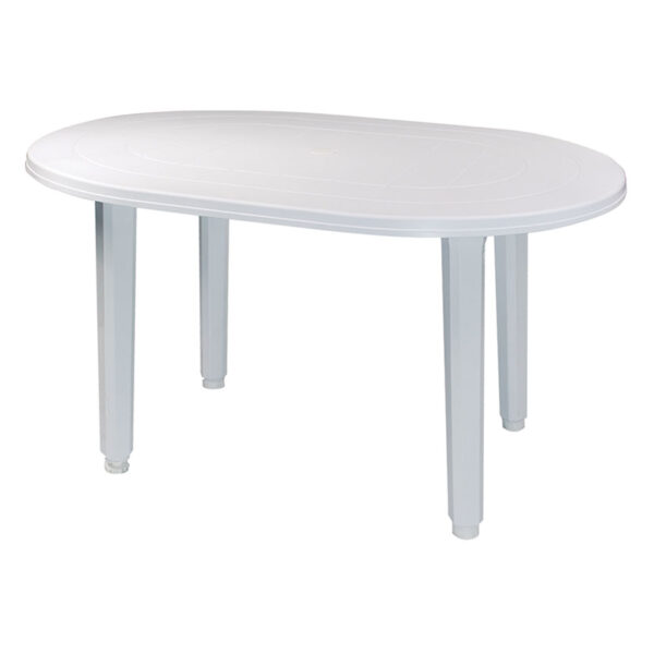 Mesa Alya Oval 130x90 cm blanco