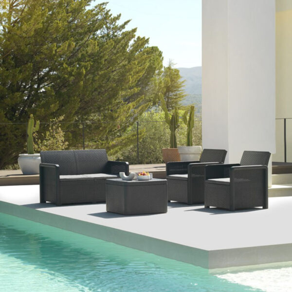 Conjunto Nassau storage grafito 120x60x59 cm - Imagen 6