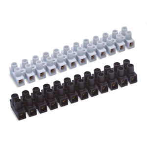 Regleta 2,5-4 mm. Blanco. 10 unidades x 12 conexiones. DUOLEC.