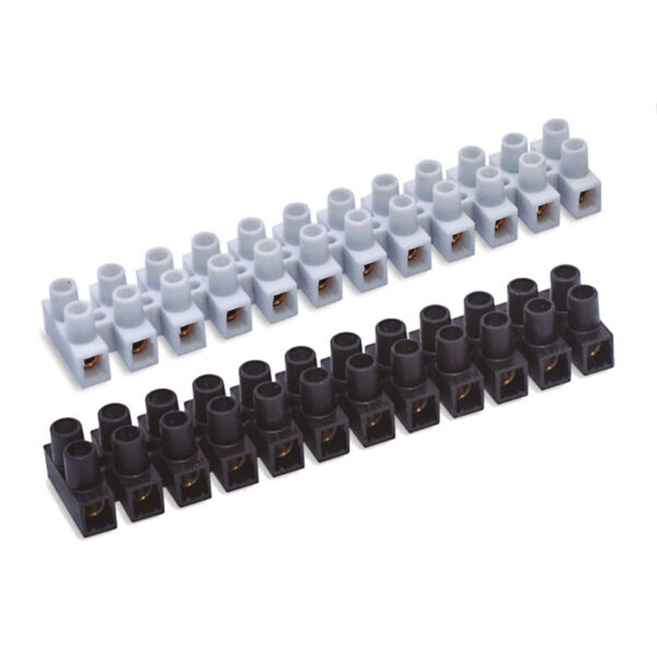 Regleta 2,5-4 mm. Blanco. 10 unidades x 12 conexiones. DUOLEC.
