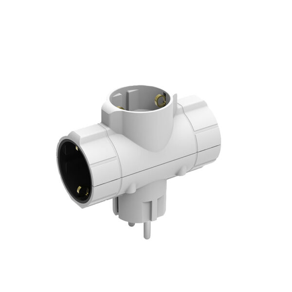 Adaptador triple tt cera.10a - 250v duole DUOLEC