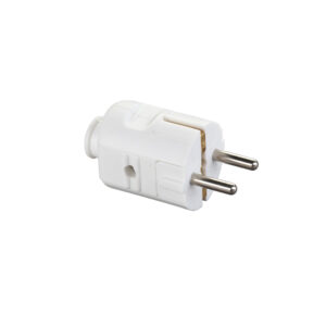 Clavija 4.8mm tt 16a-250v blanco DUOLEC