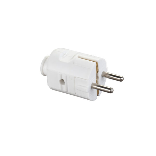 Clavija 4.8mm tt 16a-250v blanco DUOLEC
