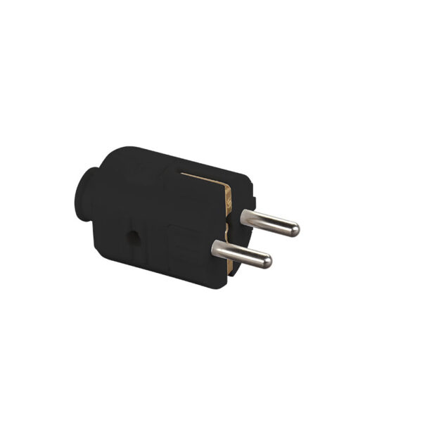 Clavija 4.8mm tt 16a-250v negro DUOLEC