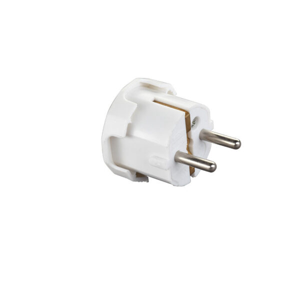 Clavija 4.8mm tt lat.16a-250v blanco DUOLEC