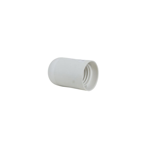 Portalamparas liso e27 blanco DUOLEC