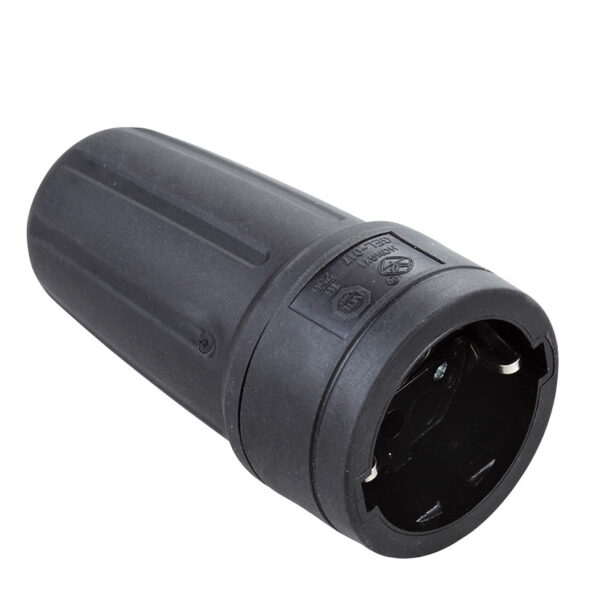 Base tt 10a-250v caucho negro DUOLEC