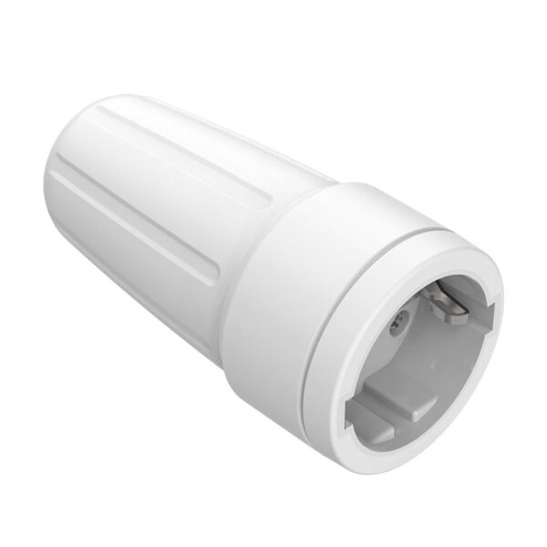 Base tt 10a-250v caucho blanco DUOLEC