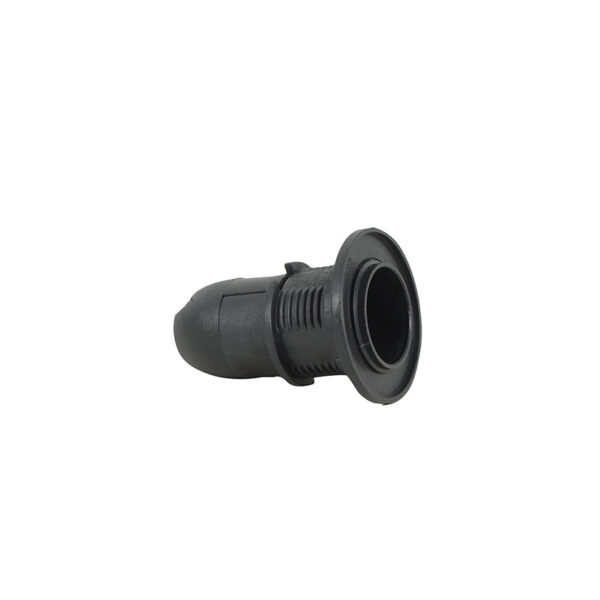 Portalamparas con arandela e14 negro DUOLEC