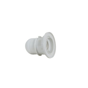 Portalamparas con arandela e27 blanco DUOLEC