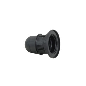 Portalamparas con arandela e27 negro DUOLEC