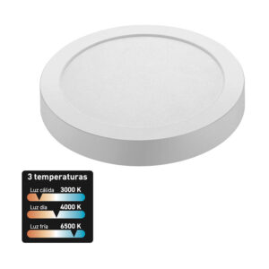 Downlight LED redondo. superficie. 18W.3