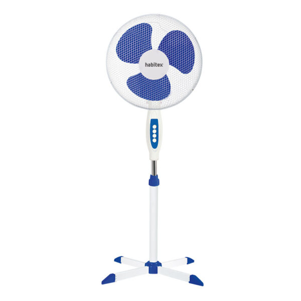 Ventilador de pie azul de ø43cm HABITEX VP-06