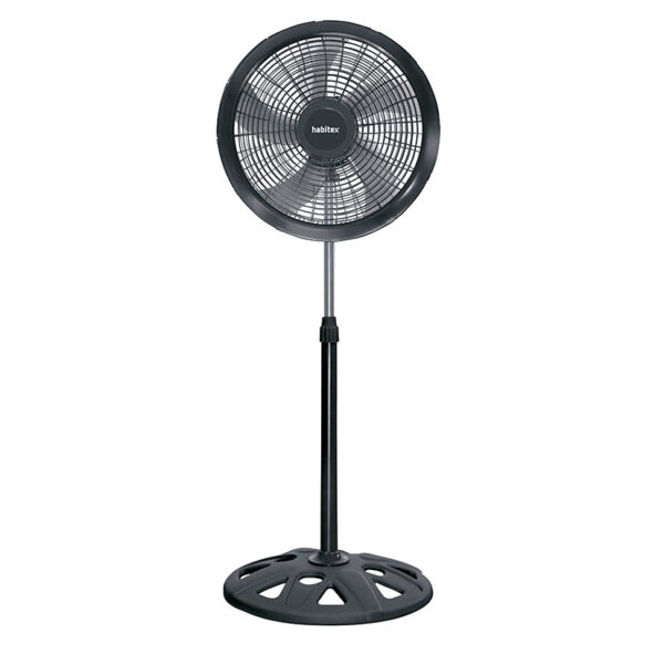 Ventilador industrial de pie negro HABITEX 18"