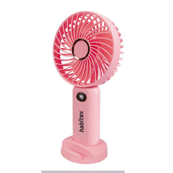 Ventilador de mano usb HABITEX rosa