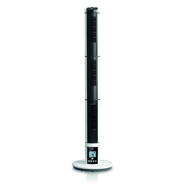 3 ventiladores en 1. caudal: 7m/s. Pantalla lcd. salida de aire orientable en tres direcciones.