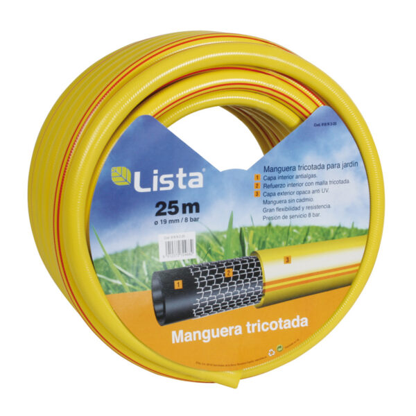 Manguera tricotada Lista 19  mm 25 m
