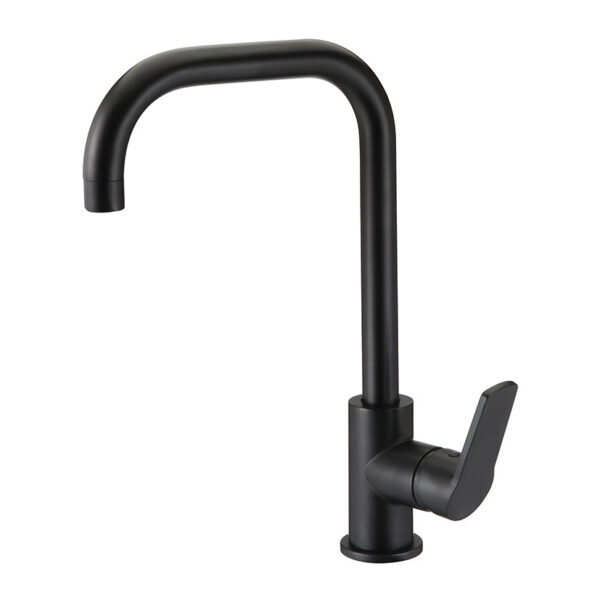 Grifo caño doble ángulo monomando cocina BORRÁS DUB2955NM negro mate