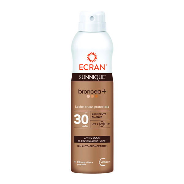 Broncea+ Bruma leche protectora SPF30 250 ml. Ecran Sunnique