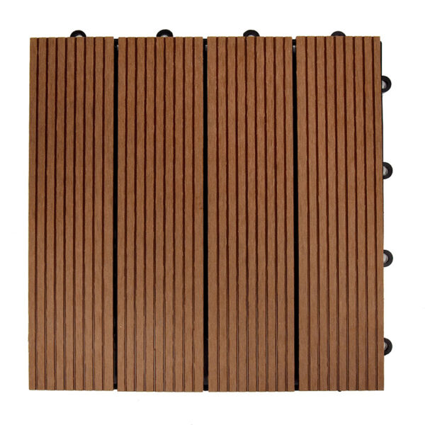 Baldosa compolsite 30x30x2 cm madera