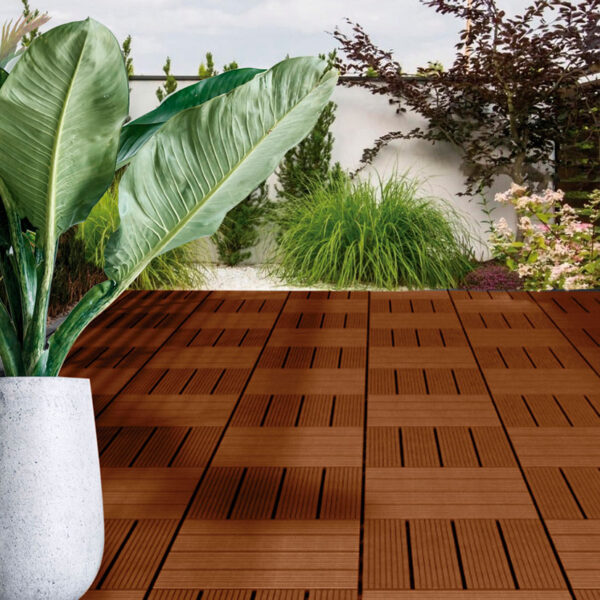 Baldosa compolsite 30x30x2 cm madera - Imagen 3