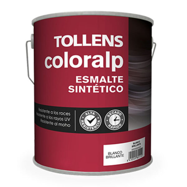 Esmalte sintético anticorrosivonegro brillante TOLLENS Coloralp 750ML