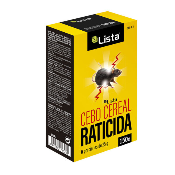 Cebo cereal raticida 150 gramos