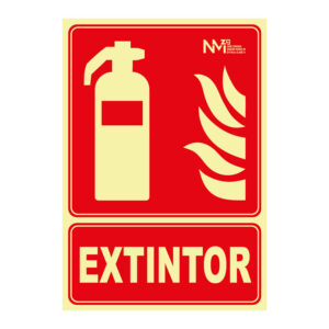 Señal extintor pvc 1mm clase a 210x300mm