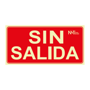 Señal sin salida pvc 0,7mm clase b 200x250mm
