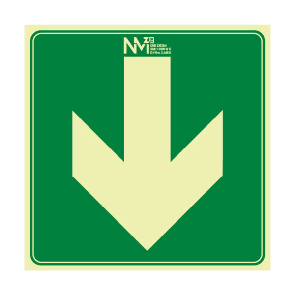 Señal flecha bidireccion dcha e izq pvc 0,7mm