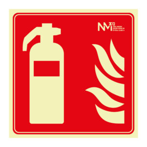 Señal extintor pvc 1mm clase a 210x210mm