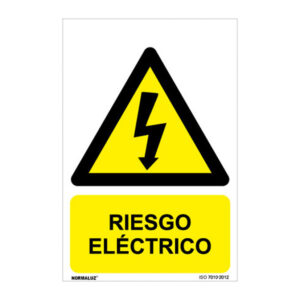 Adh riesgo electrico 150x200mm