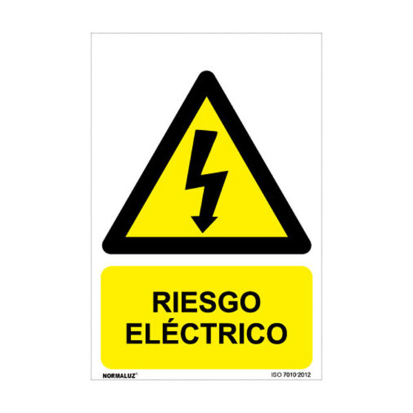 Adh riesgo electrico 100x150mm