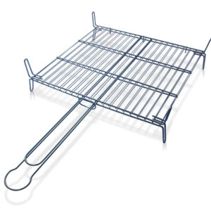 Parrilla doble almbre zinc 50x50 cm